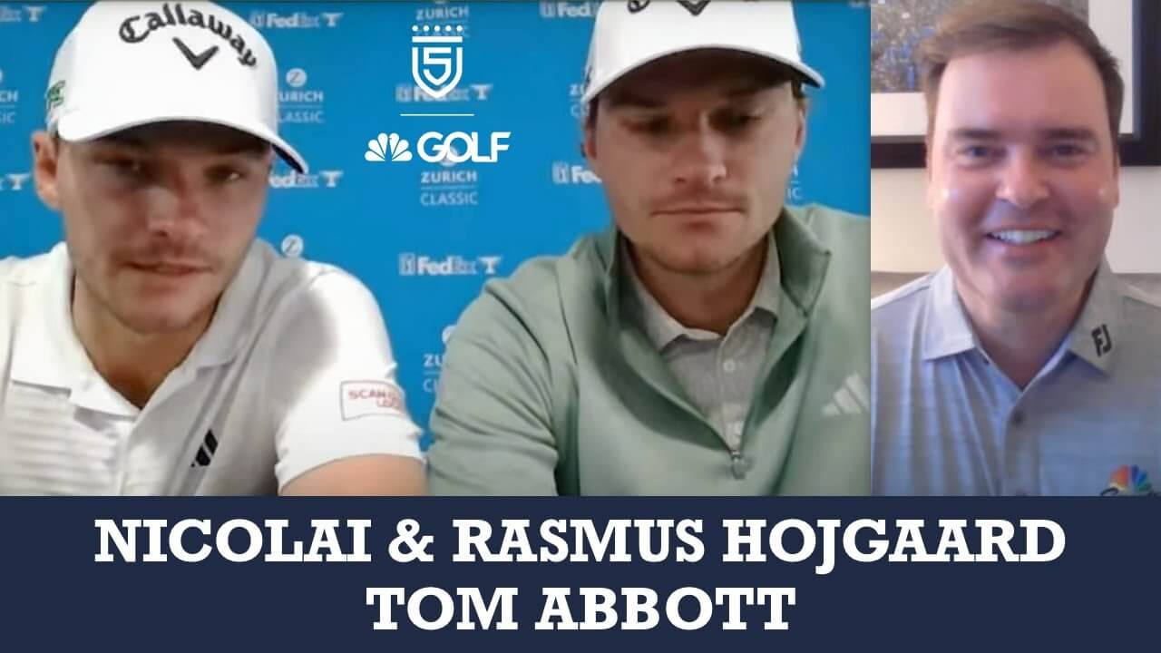 Nicolai & Rasmus Hojgaard & Tom Abbott join 5 Clubs on Golf Channel